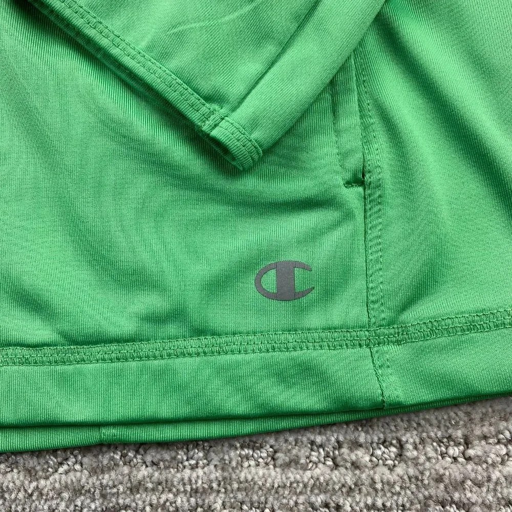 Champion Sweater Women Large L Green Full Zip Running Jogging Sports Activewear - Picture 9 of 15